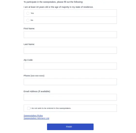 To enter Lowes customer satisfaction survey sweepstakes, enter your details.